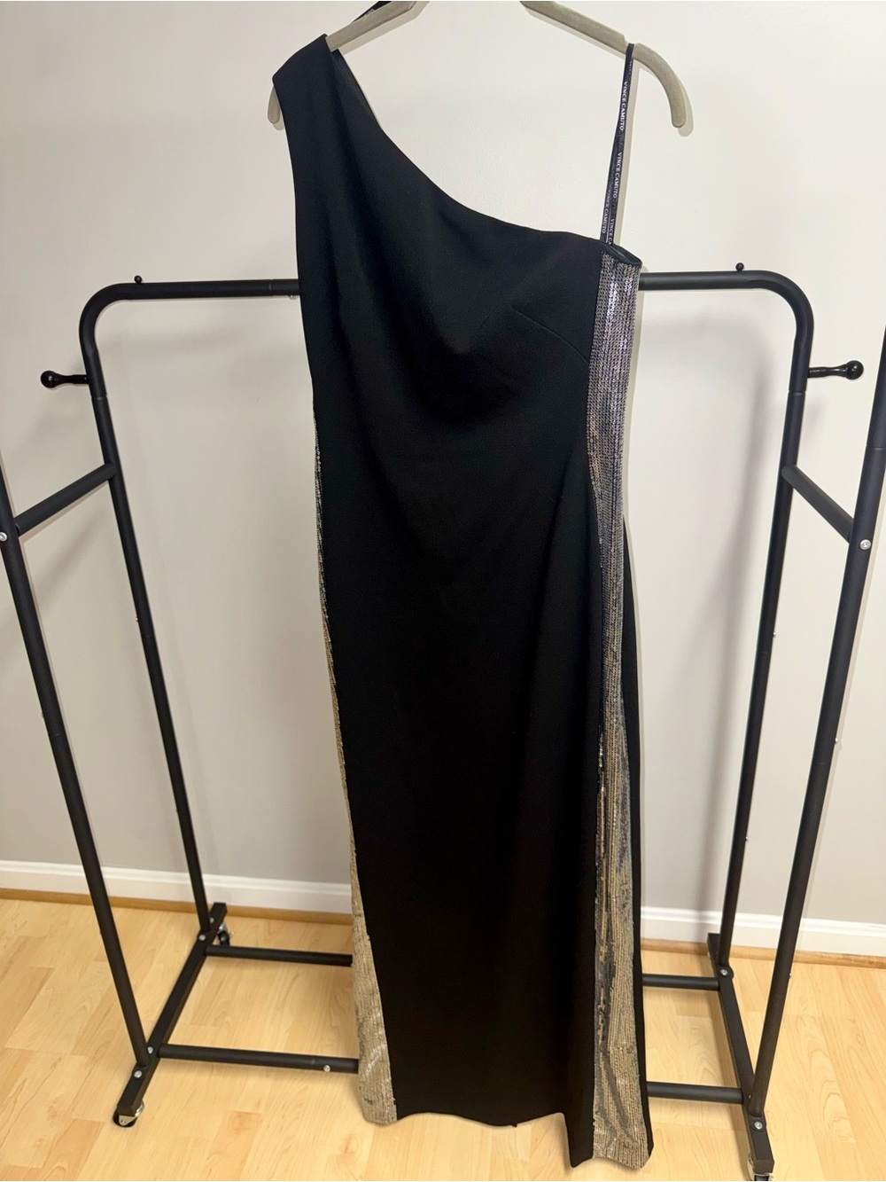 Vince Camuto Sequin One-Shoulder Sheath
Gown